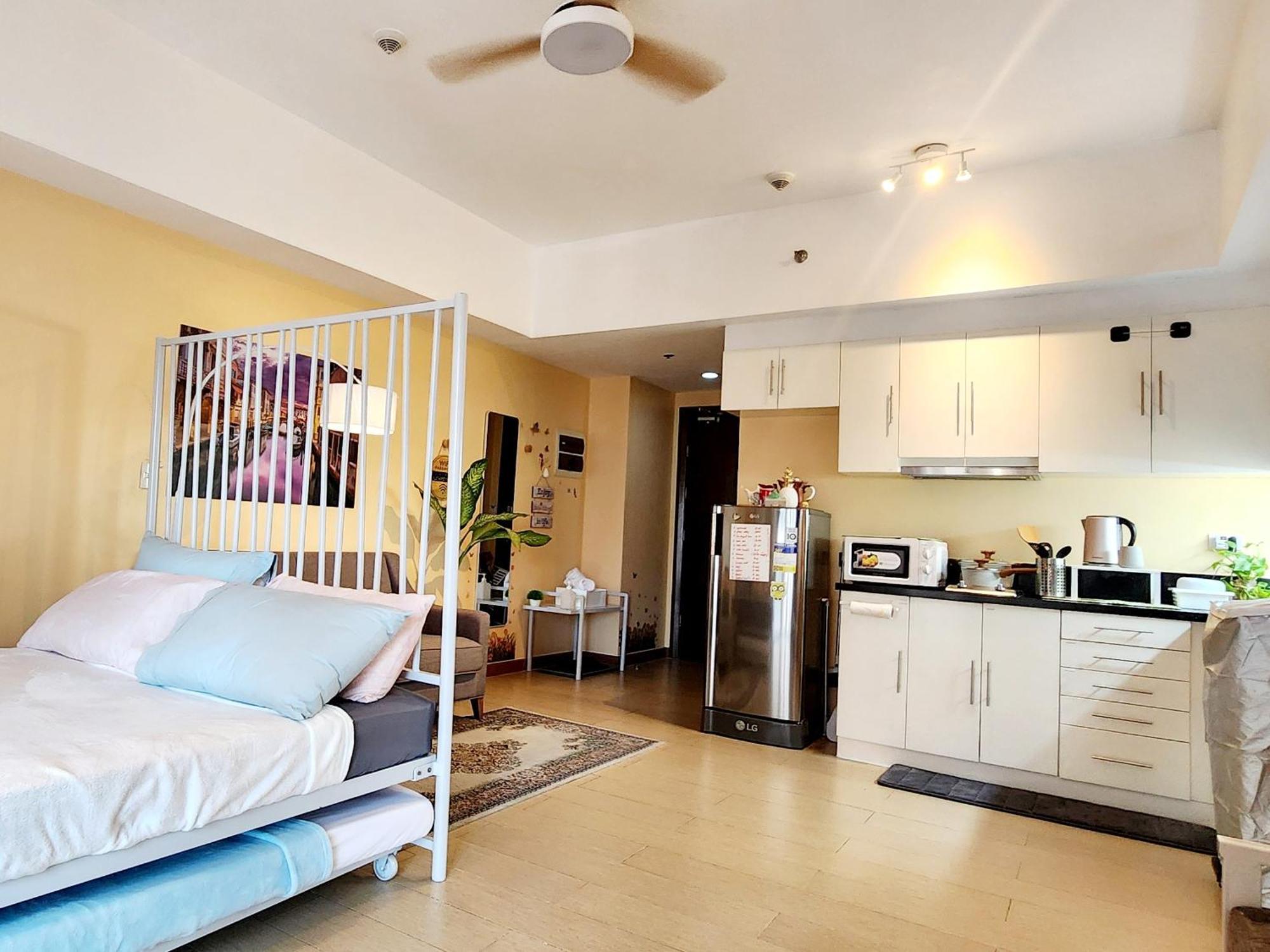 Spacious Cozy Suite At The Venice Mall With Free Parking And Washing Machine (Adults Only) Taguig Kamer foto